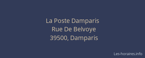La Poste Damparis