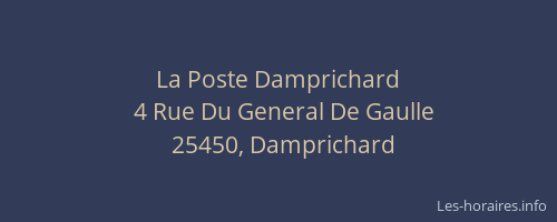 La Poste Damprichard