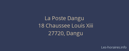 La Poste Dangu