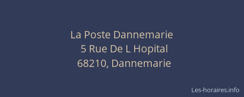 La Poste Dannemarie