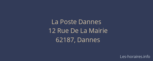 La Poste Dannes