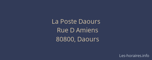 La Poste Daours