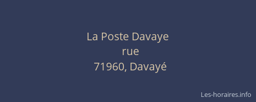 La Poste Davaye