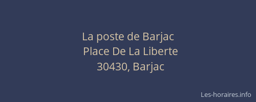 La poste de Barjac