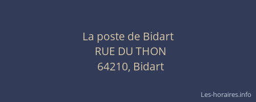 La poste de Bidart