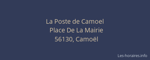 La Poste de Camoel