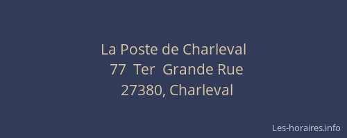 La Poste de Charleval