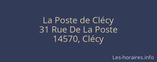La Poste de Clécy