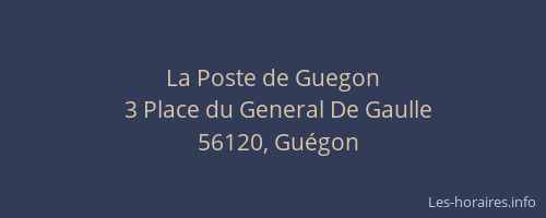 La Poste de Guegon