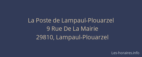 La Poste de Lampaul-Plouarzel