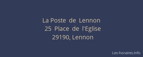 La Poste  de  Lennon