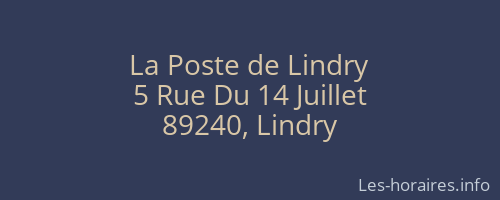 La Poste de Lindry