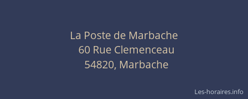 La Poste de Marbache