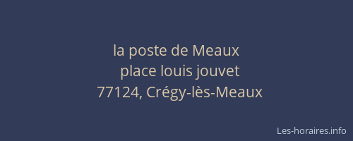 la poste de Meaux