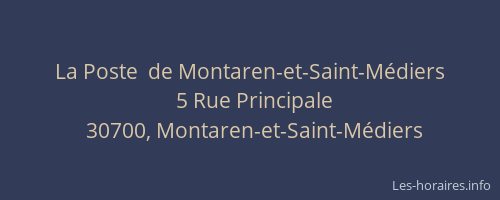 La Poste  de Montaren-et-Saint-Médiers