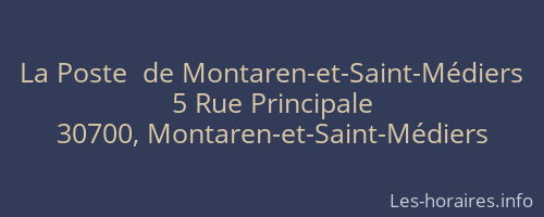 La Poste  de Montaren-et-Saint-Médiers