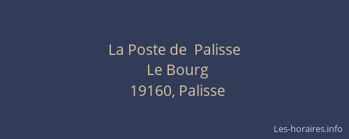 La Poste de  Palisse