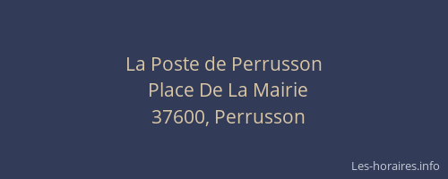 La Poste de Perrusson
