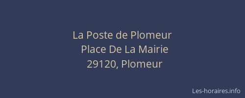 La Poste de Plomeur