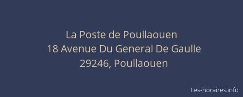 La Poste de Poullaouen