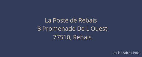 La Poste de Rebais