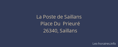 La Poste de Saillans