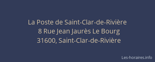 La Poste de Saint-Clar-de-Rivière