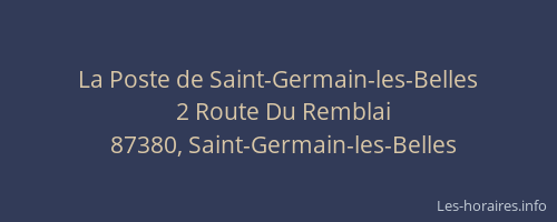 La Poste de Saint-Germain-les-Belles
