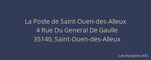 La Poste de Saint-Ouen-des-Alleux