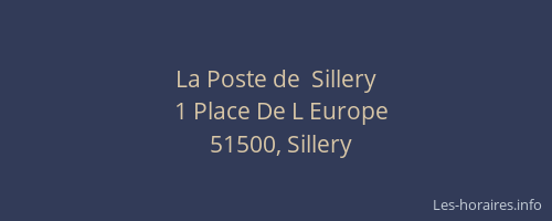 La Poste de  Sillery
