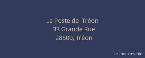La Poste de  Tr&eacute;on
