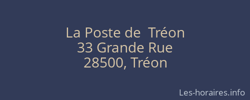 La Poste de  Tréon