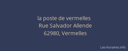 la poste de vermelles