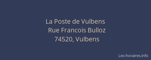 La Poste de Vulbens