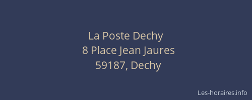 La Poste Dechy