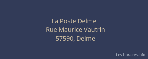 La Poste Delme