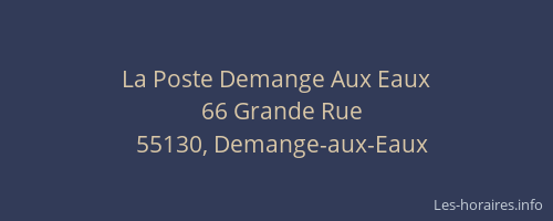 La Poste Demange Aux Eaux