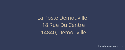 La Poste Demouville