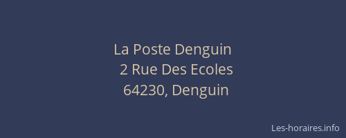 La Poste Denguin