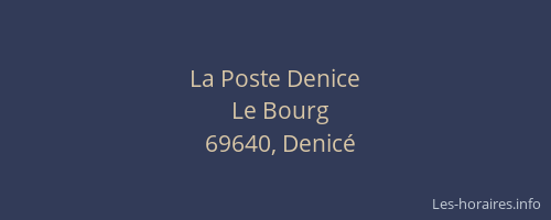 La Poste Denice