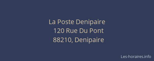La Poste Denipaire