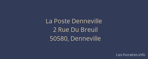 La Poste Denneville
