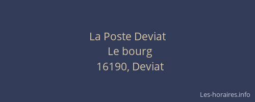 La Poste Deviat