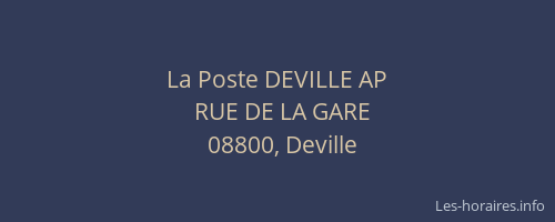 La Poste DEVILLE AP