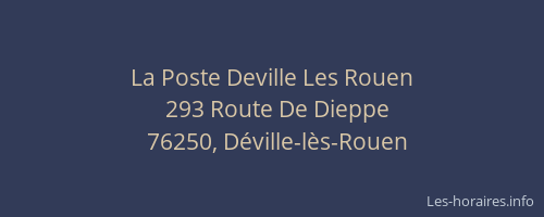 La Poste Deville Les Rouen
