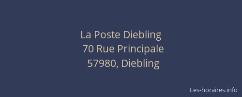 La Poste Diebling