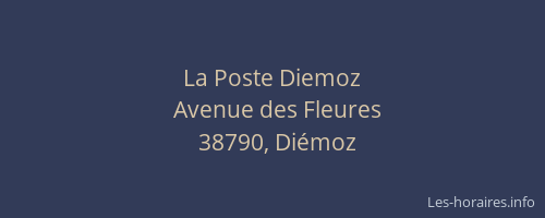 La Poste Diemoz