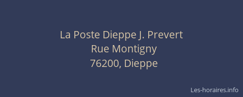 La Poste Dieppe J. Prevert
