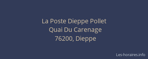La Poste Dieppe Pollet