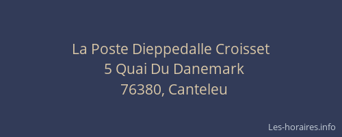 La Poste Dieppedalle Croisset
